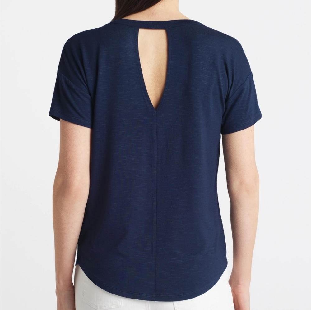 Blue Key Hole Top